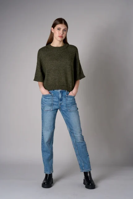 Patch Pocket Tapered Jean
